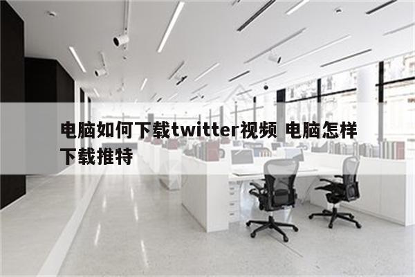 电脑如何下载twitter视频 电脑怎样下载推特