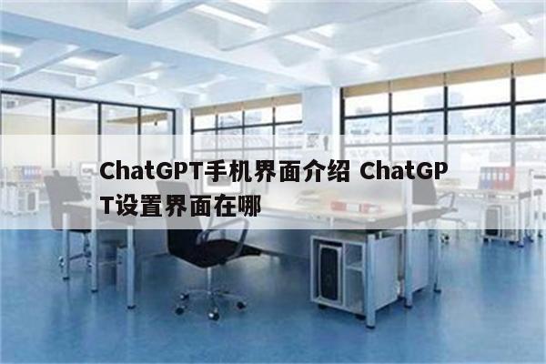 ChatGPT手机界面介绍 ChatGPT设置界面在哪