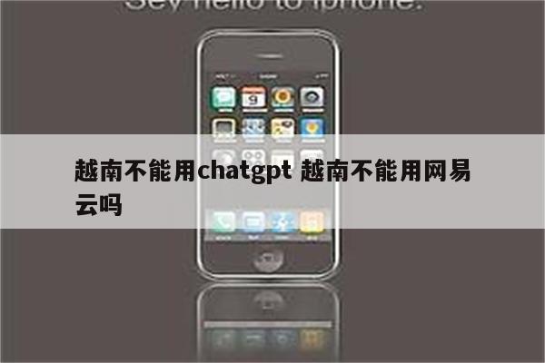 越南不能用chatgpt 越南不能用网易云吗