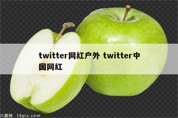 twitter网红户外 twitter中国网红