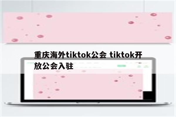 重庆海外tiktok公会 tiktok开放公会入驻