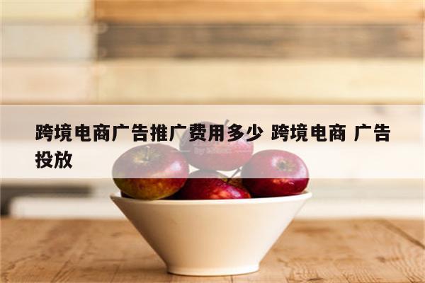 跨境电商广告推广费用多少 跨境电商 广告投放