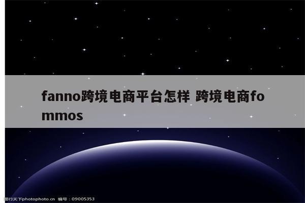 fanno跨境电商平台怎样 跨境电商fommos