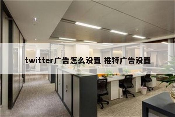twitter广告怎么设置 推特广告设置