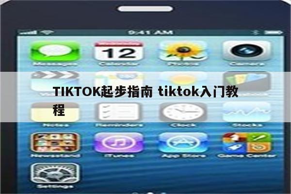 TIKTOK起步指南 tiktok入门教程