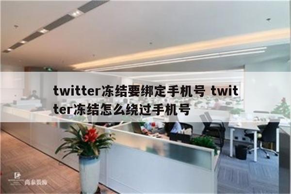 twitter冻结要绑定手机号 twitter冻结怎么绕过手机号