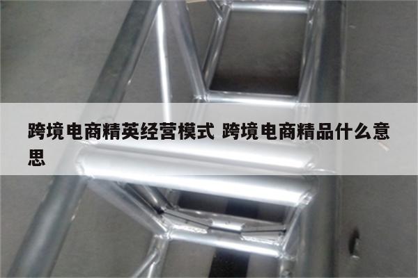 跨境电商精英经营模式 跨境电商精品什么意思