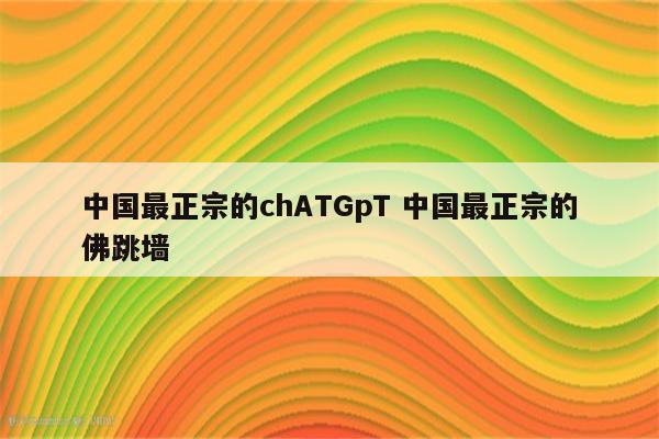 中国最正宗的chATGpT 中国最正宗的佛跳墙