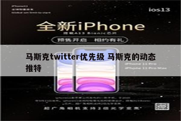 马斯克twitter优先级 马斯克的动态推特