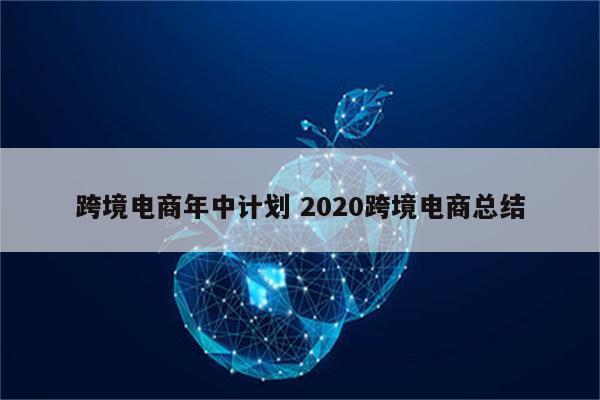 跨境电商年中计划 2020跨境电商总结