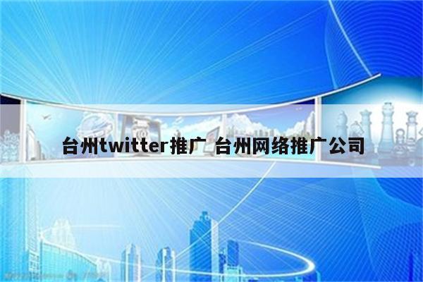 台州twitter推广 台州网络推广公司
