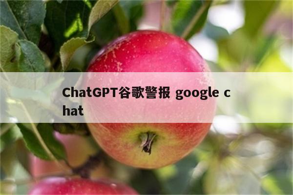 ChatGPT谷歌警报 google chat