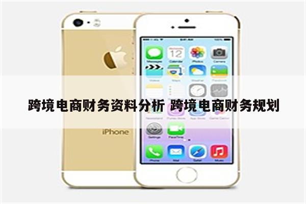 跨境电商财务资料分析 跨境电商财务规划