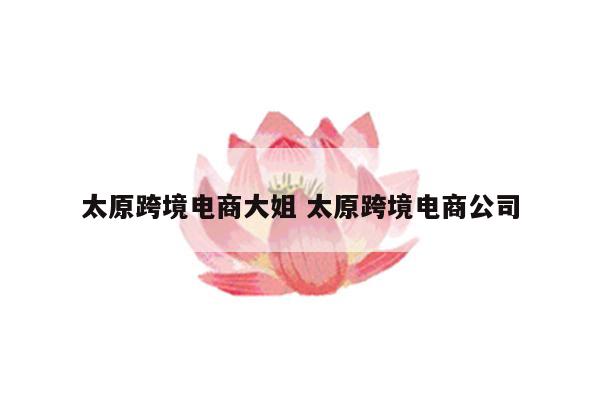 太原跨境电商大姐 太原跨境电商公司