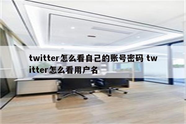twitter怎么看自己的账号密码 twitter怎么看用户名