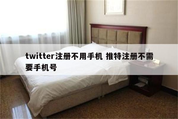 twitter注册不用手机 推特注册不需要手机号