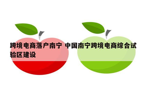 跨境电商落户南宁 中国南宁跨境电商综合试验区建设