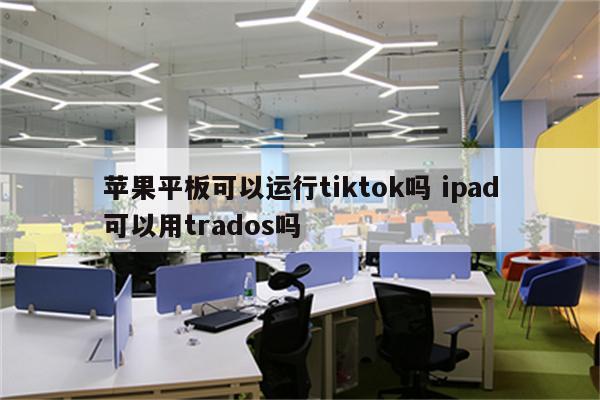 苹果平板可以运行tiktok吗 ipad可以用trados吗