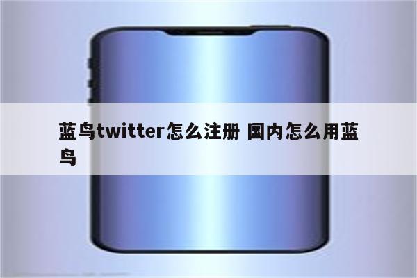 蓝鸟twitter怎么注册 国内怎么用蓝鸟