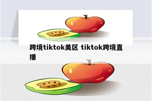 跨境tiktok美区 tiktok跨境直播