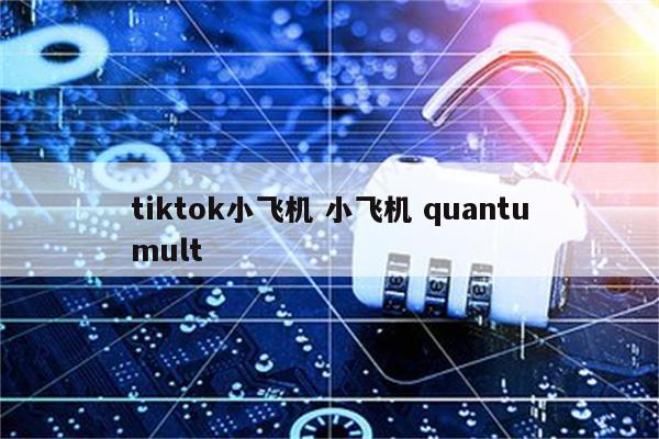 tiktok小飞机 小飞机 quantumult