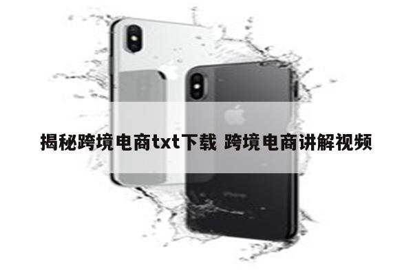 揭秘跨境电商txt下载 跨境电商讲解视频