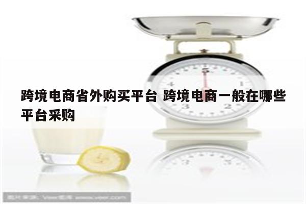 跨境电商省外购买平台 跨境电商一般在哪些平台采购