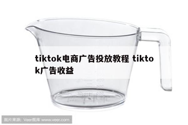 tiktok电商广告投放教程 tiktok广告收益