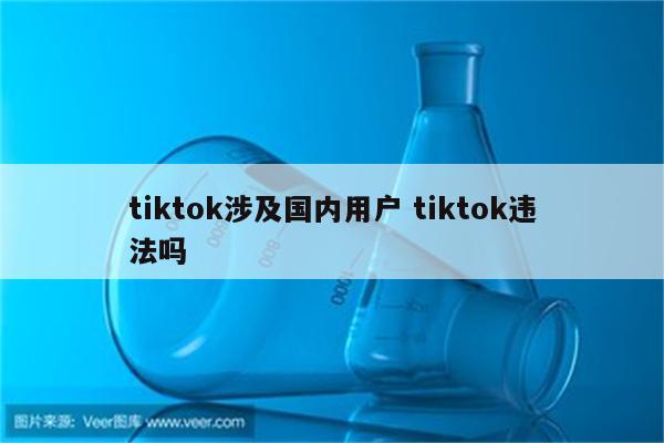 tiktok涉及国内用户 tiktok违法吗
