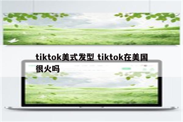 tiktok美式发型 tiktok在美国很火吗