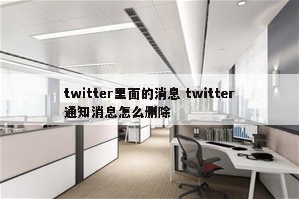 twitter里面的消息 twitter通知消息怎么删除