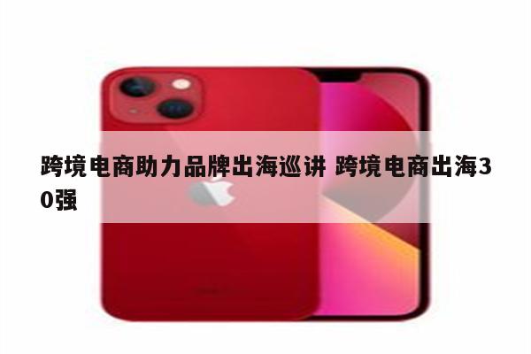 跨境电商助力品牌出海巡讲 跨境电商出海30强