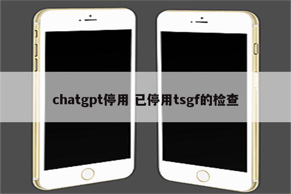 chatgpt停用 已停用tsgf的检查