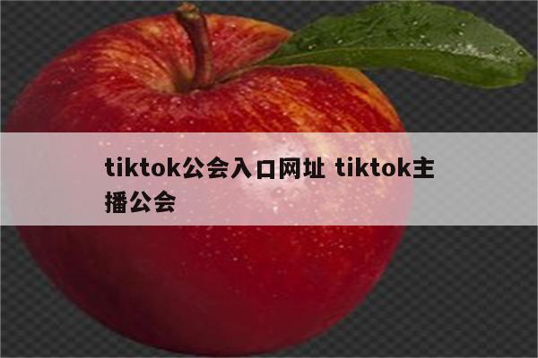 tiktok公会入口网址 tiktok主播公会