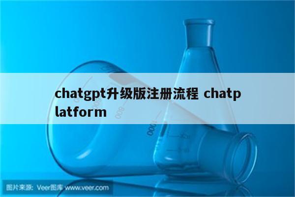 chatgpt升级版注册流程 chatplatform