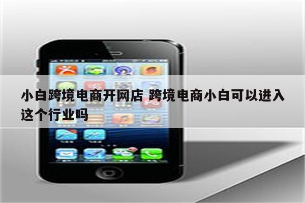 小白跨境电商开网店 跨境电商小白可以进入这个行业吗
