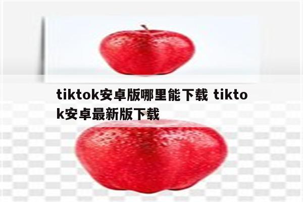 tiktok安卓版哪里能下载 tiktok安卓最新版下载