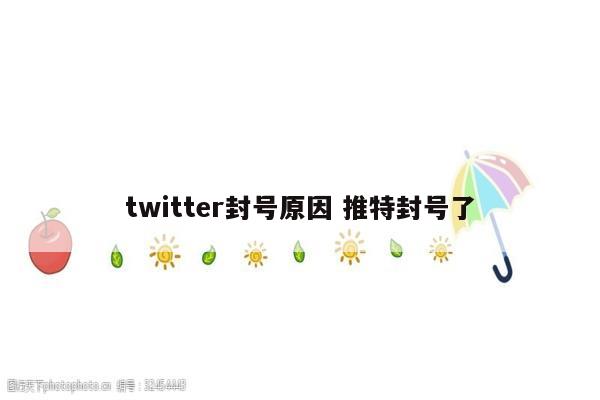 twitter封号原因 推特封号了