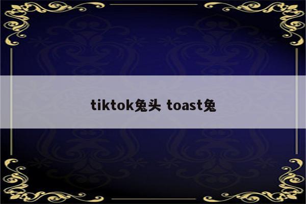 tiktok兔头 toast兔