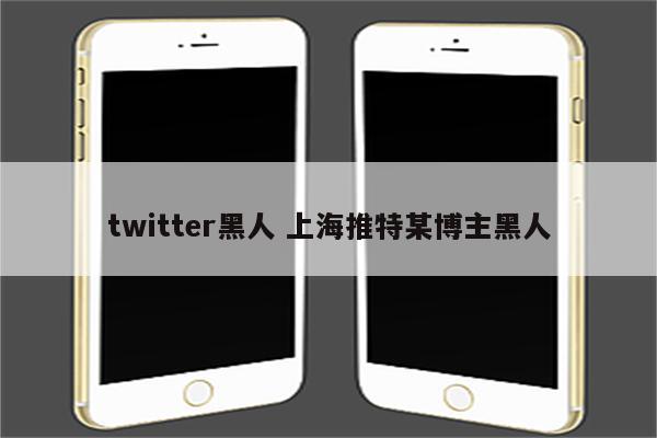 twitter黑人 上海推特某博主黑人