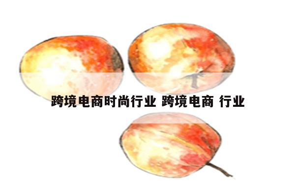 跨境电商时尚行业 跨境电商 行业