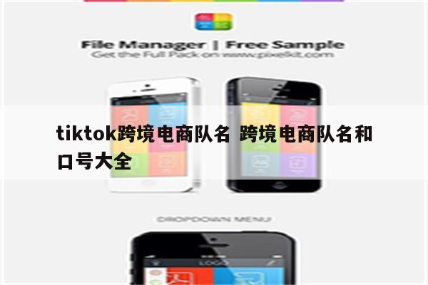 tiktok跨境电商队名 跨境电商队名和口号大全