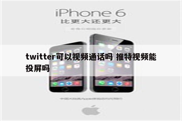 twitter可以视频通话吗 推特视频能投屏吗