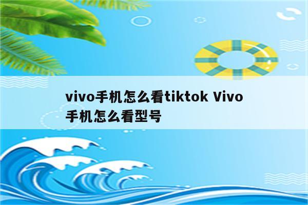 vivo手机怎么看tiktok Vivo手机怎么看型号