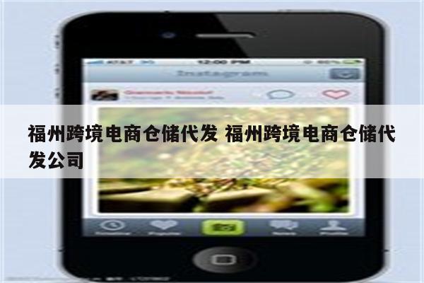 福州跨境电商仓储代发 福州跨境电商仓储代发公司