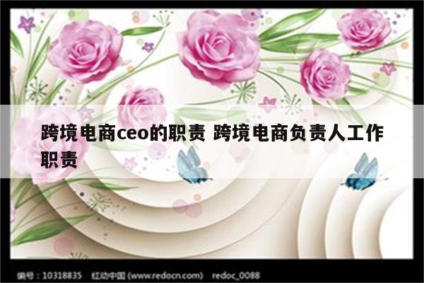 跨境电商ceo的职责 跨境电商负责人工作职责