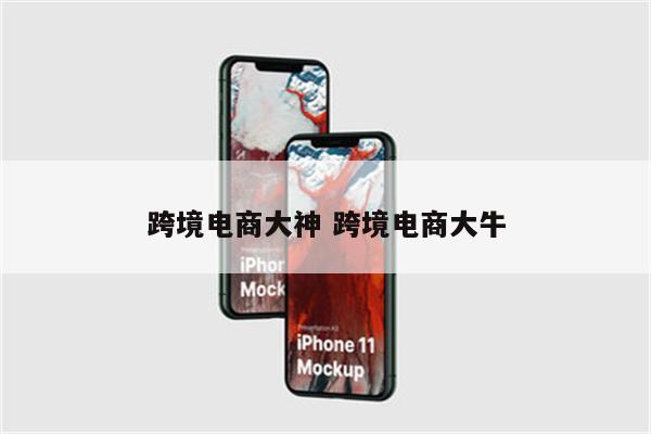 跨境电商大神 跨境电商大牛
