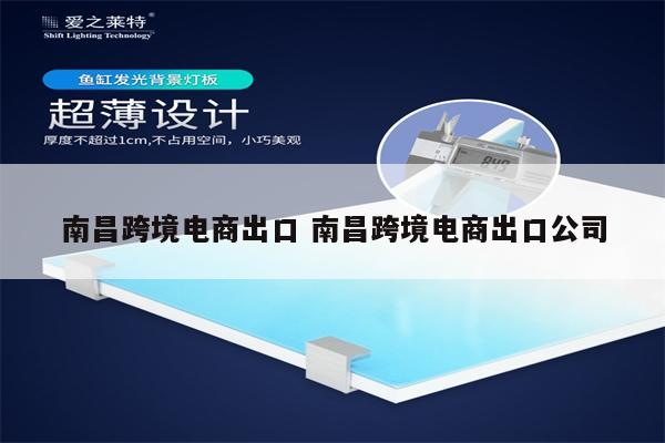 南昌跨境电商出口 南昌跨境电商出口公司