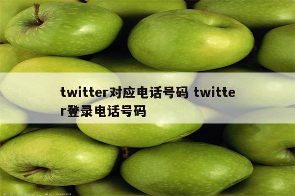 twitter对应电话号码 twitter登录电话号码