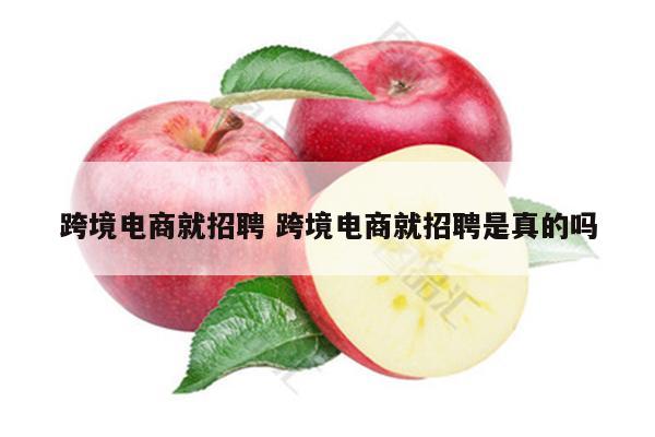 跨境电商就招聘 跨境电商就招聘是真的吗